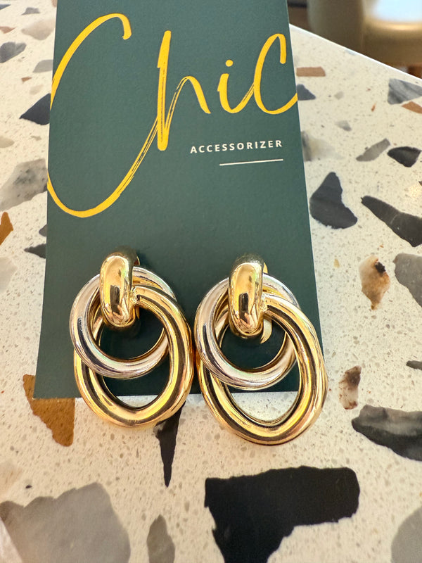 Knotty Mix Metal Earrings